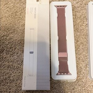Rose Gold Mesh Watch Band